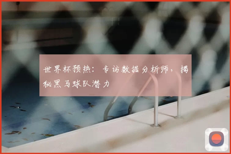 世界杯预热:专访数据分析师,揭秘黑马球队潜力