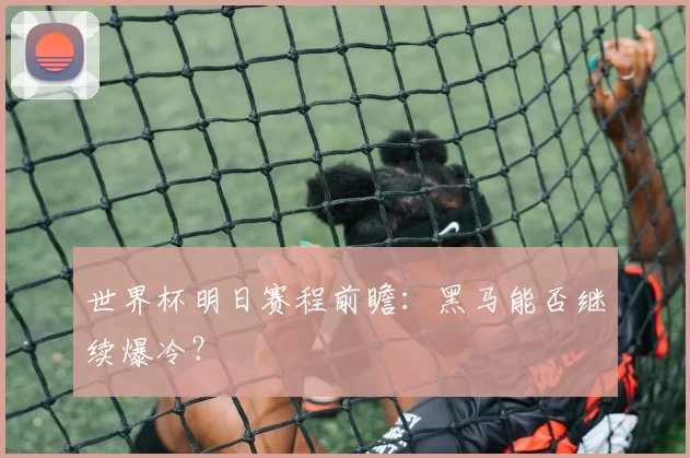 世界杯明日赛程前瞻:黑马能否继续爆冷?