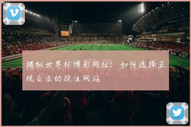 揭秘世界杯博彩网址:如何选择正规合法的投注网站